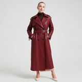DER VARELLE LEDERTRENCHCOAT
