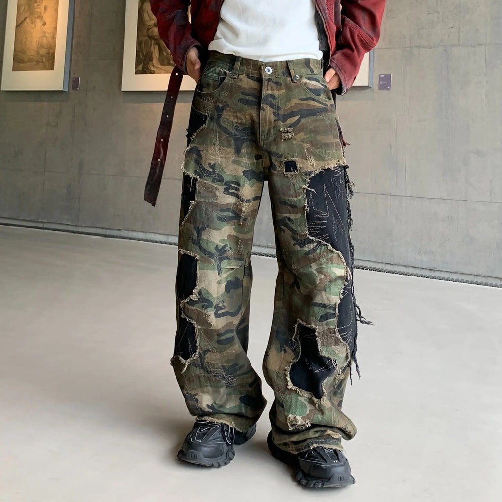 DER HAVOC CAMO PATCHWORK DENIM