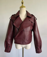 DIE VALENCIA BOMBER LEDERJACKE