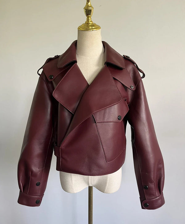 DIE VALENCIA BOMBER LEDERJACKE