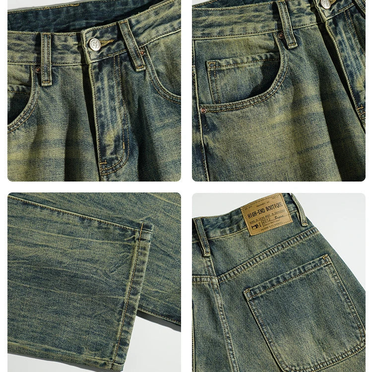 NEUE AMERIKANISCHE RETRO-DENIM-JEANS