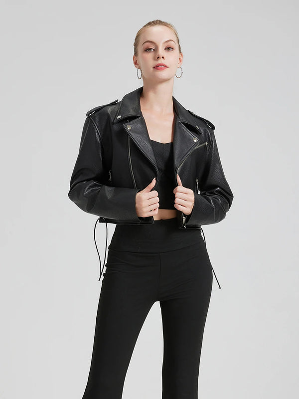 DIE VAYREN KURZE LEDERJACKE