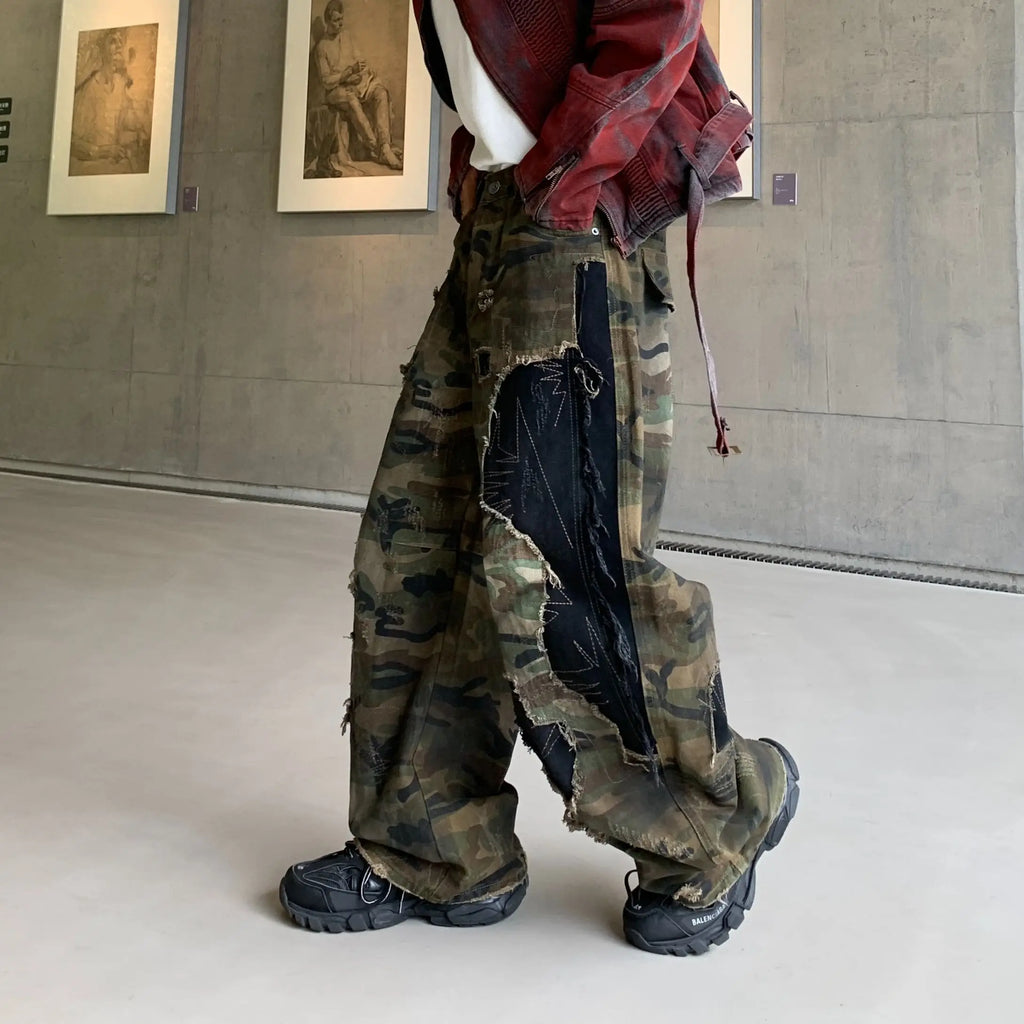 DER HAVOC CAMO PATCHWORK DENIM