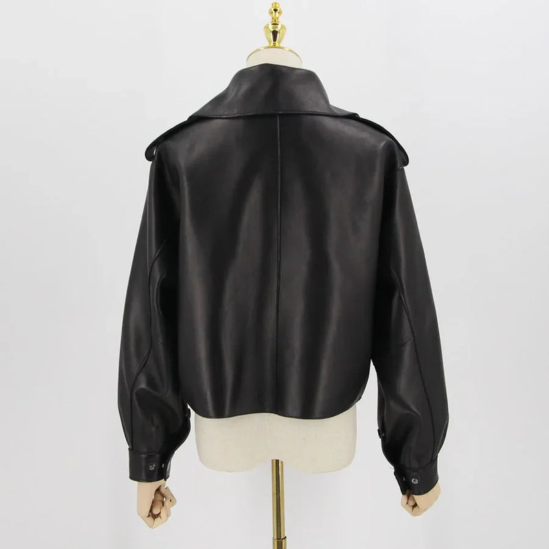 DIE VALENCIA BOMBER LEDERJACKE
