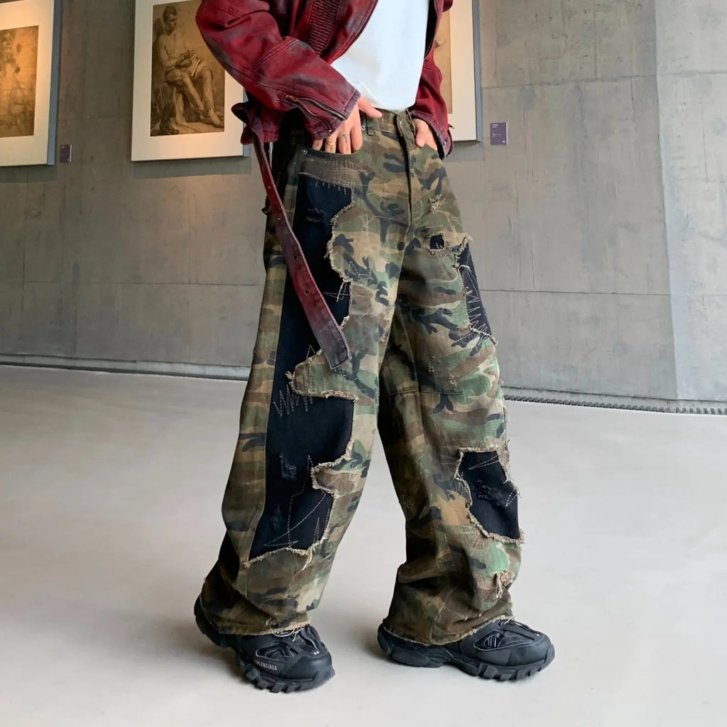 DER HAVOC CAMO PATCHWORK DENIM