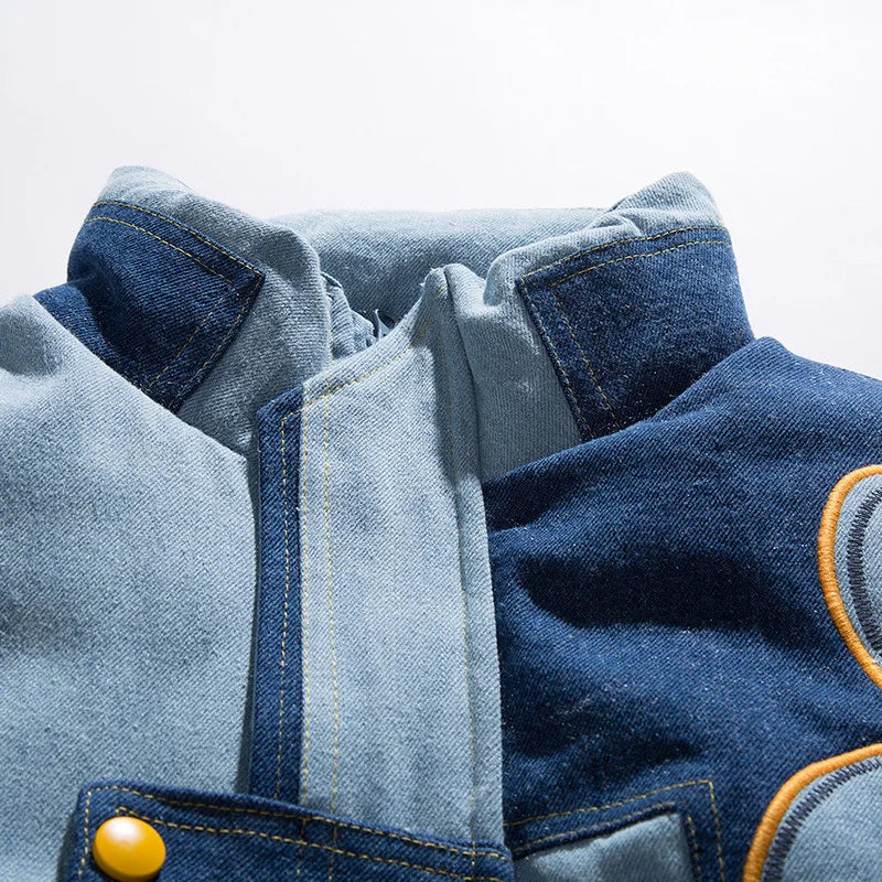 THE PATCHWORK DENIM PUFFER JACKET