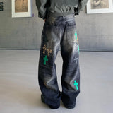 DER NOXIS CROSS-STITCH STREETWEAR DENIM