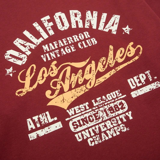 STREETWEAR-SHIRT MIT STREIFENKRAFTPATCHWORK