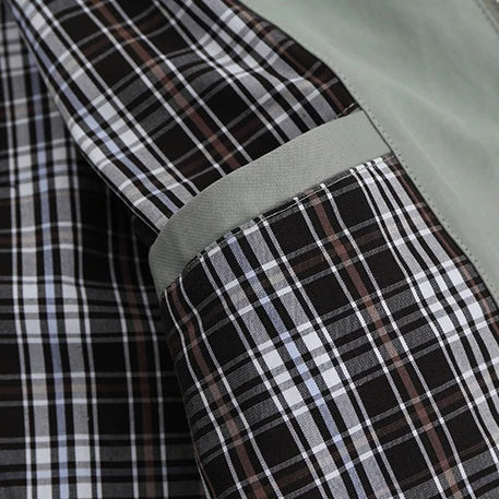 DIE BV PLAID BACK-ZIP STREETWEAR-JACKE