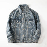 DIE STREETWEAR-JACKE MIT BLUMENSTICKEREI