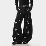 DER MARIPOSA-STICKEREI-DENIM