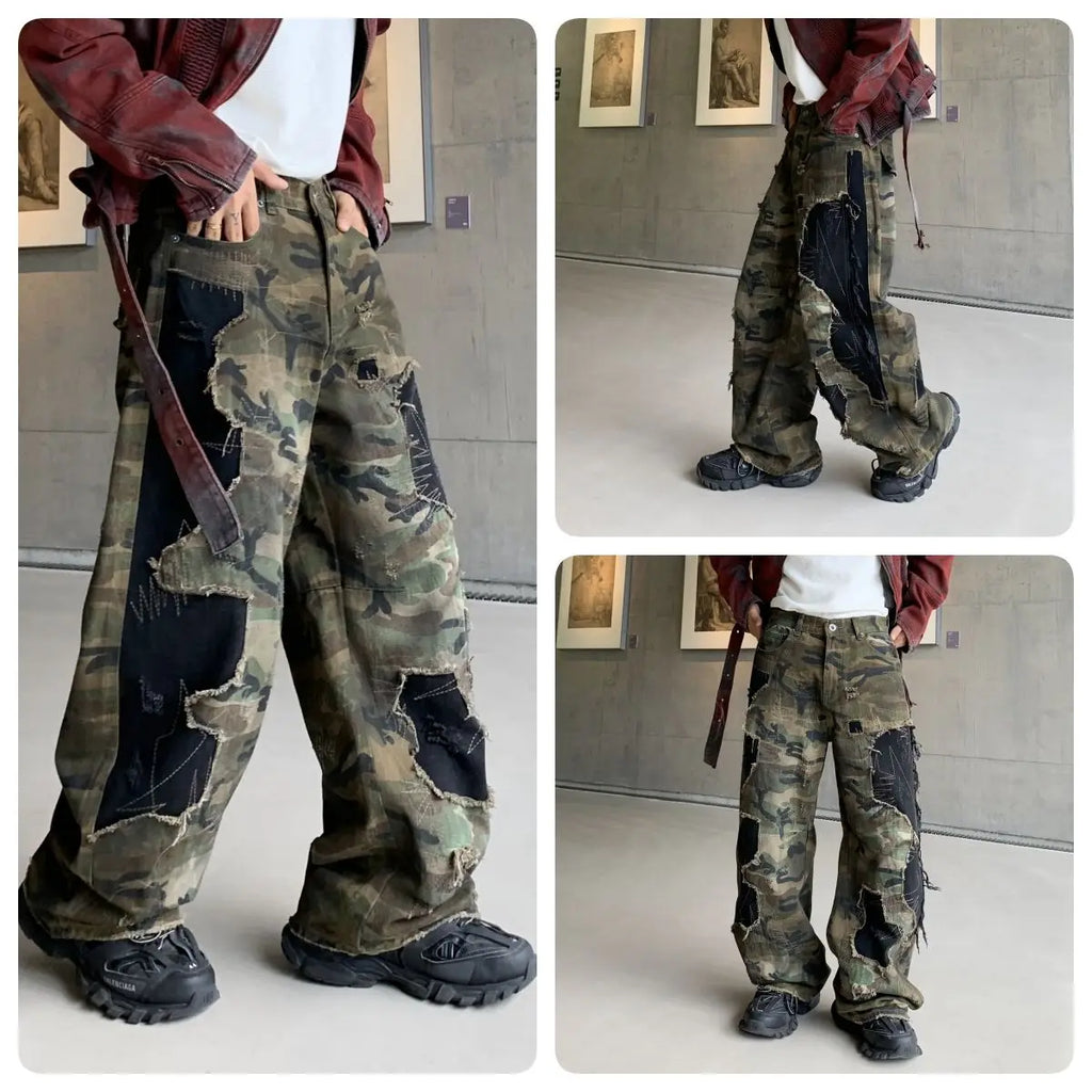 DER HAVOC CAMO PATCHWORK DENIM