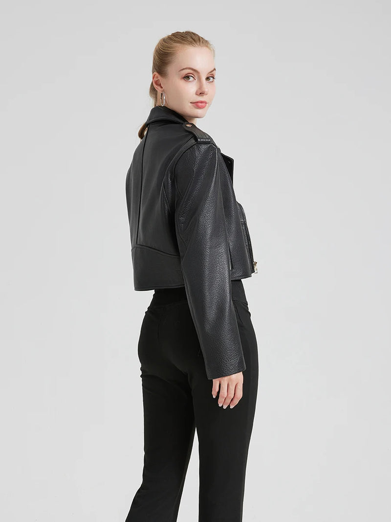 DIE VAYREN KURZE LEDERJACKE
