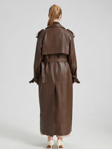 DER VARELLE LEDERTRENCHCOAT