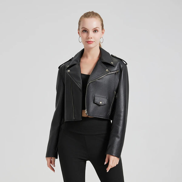 DIE VAYREN KURZE LEDERJACKE