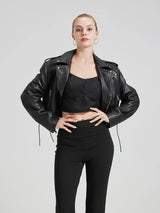 DIE VAYREN KURZE LEDERJACKE