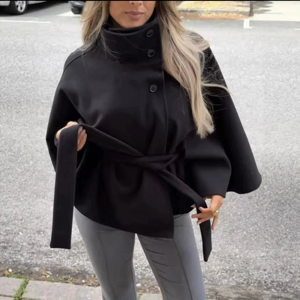 THE SERENA WOMEN'S VINTAGE PONCHO COAT