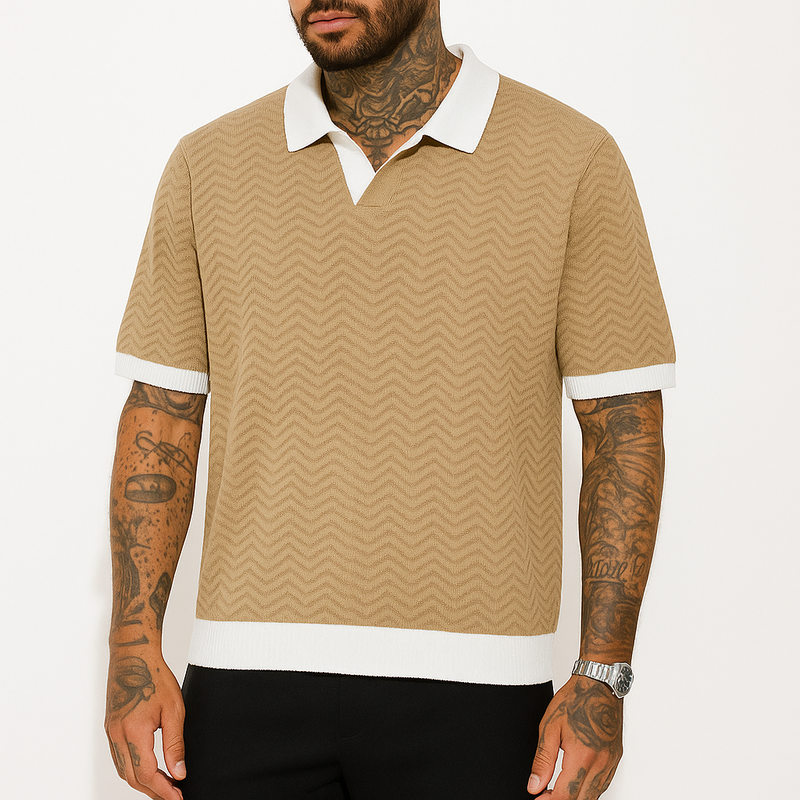 DAS VELLAN WAFFLE POLO