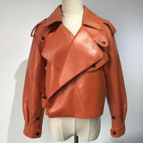 DIE VALENCIA BOMBER LEDERJACKE