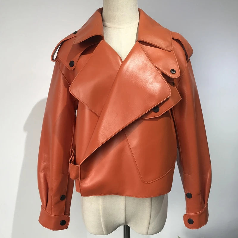 DIE VALENCIA BOMBER LEDERJACKE